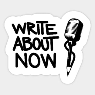 Write About Now Gear Sticker